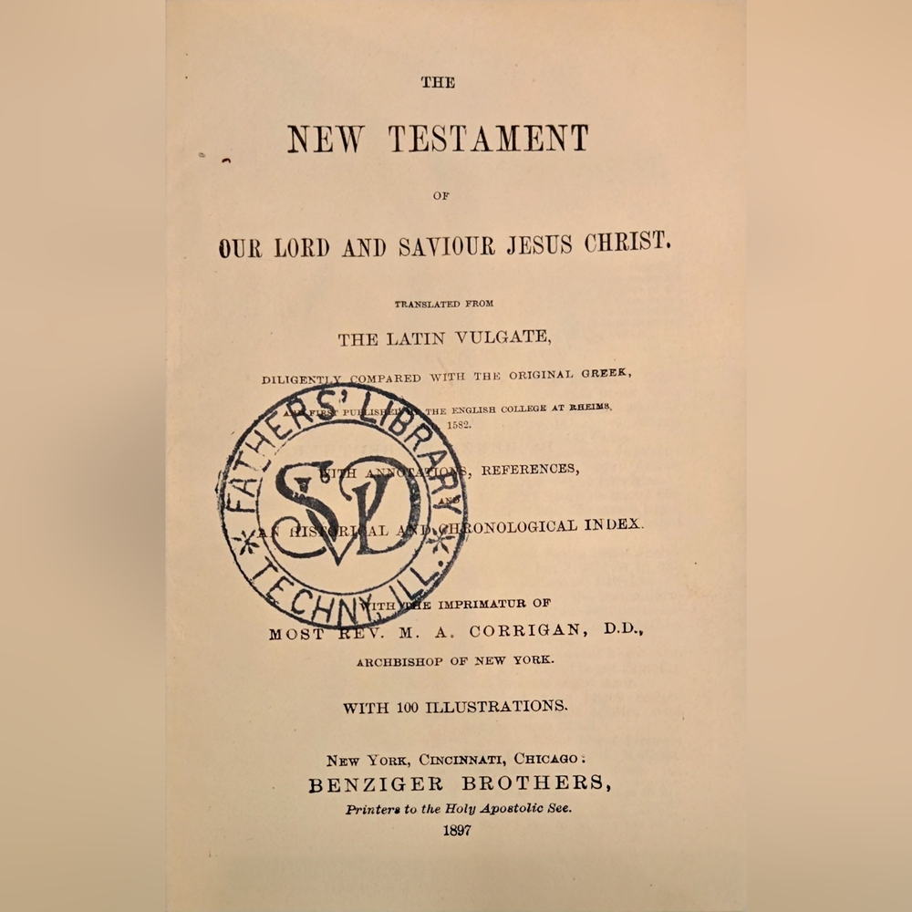 ✠︎ Rheims New Testament, 1897 - Picture 3 of 16
